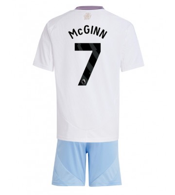 Aston Villa John McGinn #7 Segunda Equipación Niños 2024-25 Manga Corta (+ Pantalones cortos)